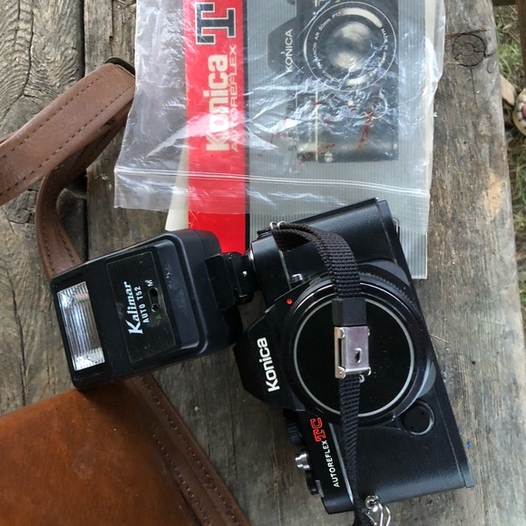Nica Other - Konica Autoreflex TC 35mm Film Camera Hexanon AR 50mm Lens W/strap Untested